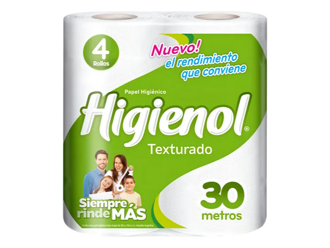 PAPEL HIGIENICO HIGENOL - 4x30