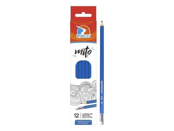 LAPIZ NEGRO EZCO - CAJA X12