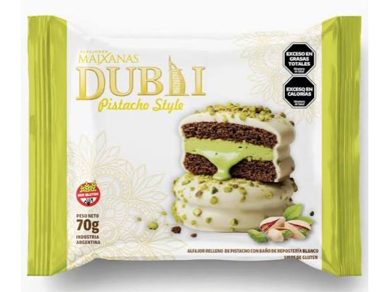 ALFAJOR DUBAI BLANCO - 70 gramos