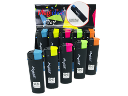 ENCENDEDOR MAGICLICK - POP BLACK GOMA x15