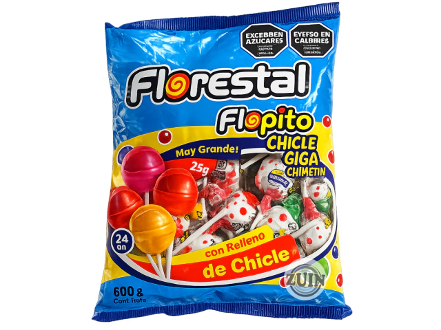 CHUPETIN FLOPITO GIGA CHICLE 600gramos