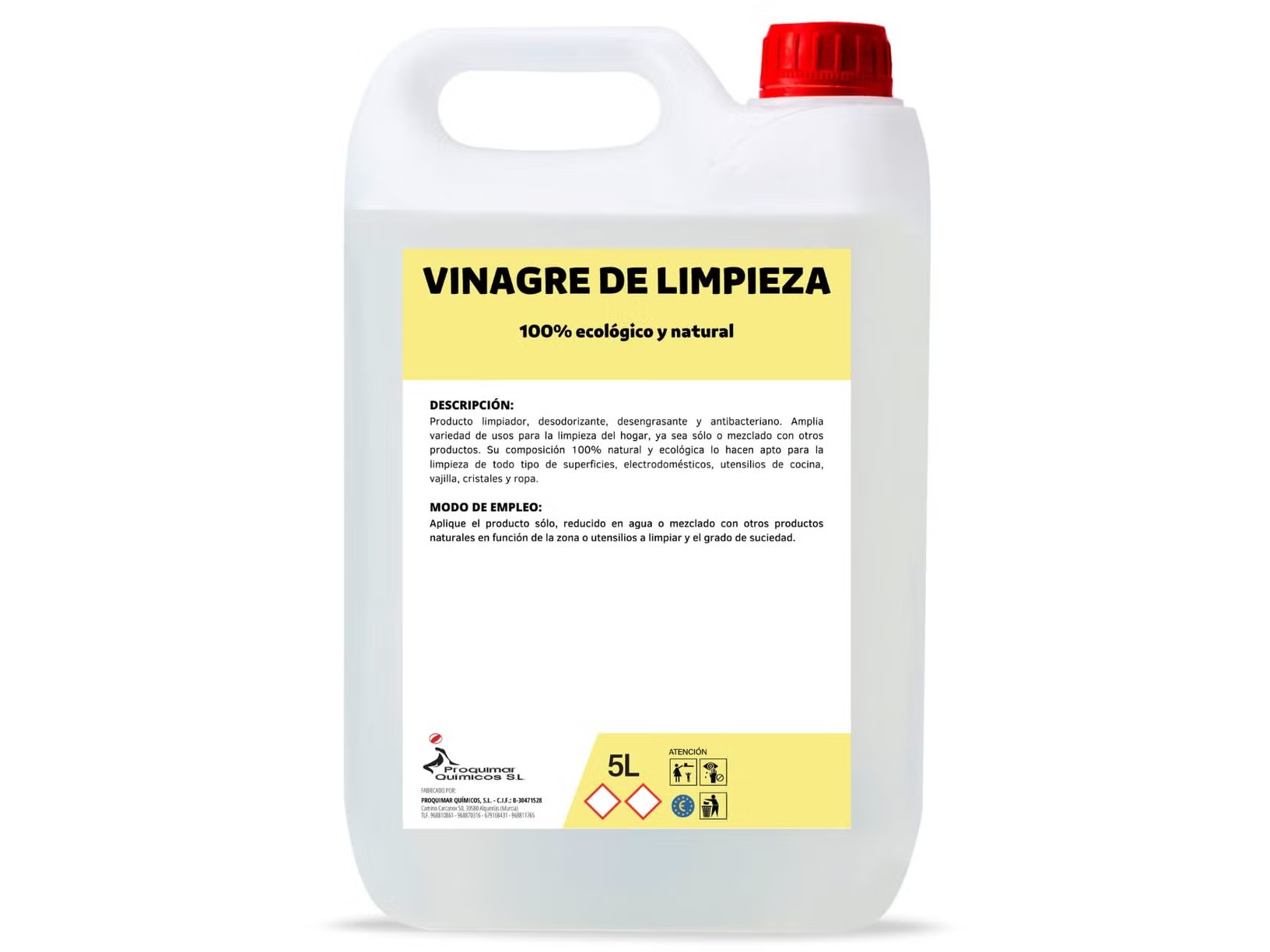 VINAGRE INDUSTRIAL ACQUA 5 LITROS