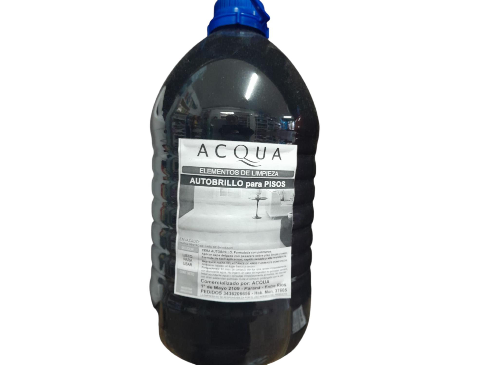 AUTOBRILLO ACRILICO ACQUA NEGRO 5 LITROS
