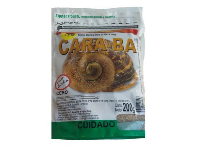 MATA BABOSAS Y CARACOLES EN POLVO CARA-BA 200GR