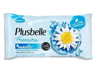 JABON DE TOCADOR PLUSBELLE 3X125GR FRESCURA