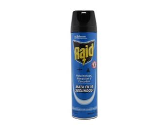 RAID INSECTICIDA AEROSOL 360CC AZUL MMM