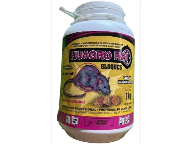 RATICIDA EN CEBO HUAGRO ROJO