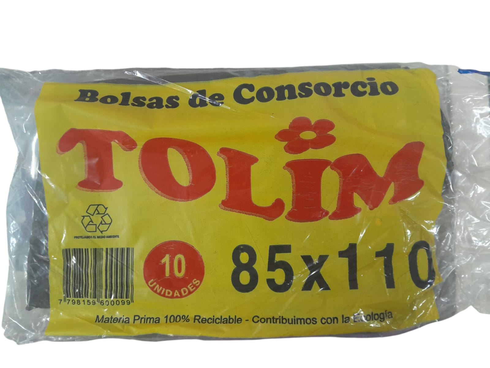 BOLSA 85X110 NEGRA DE 10U TOLIM