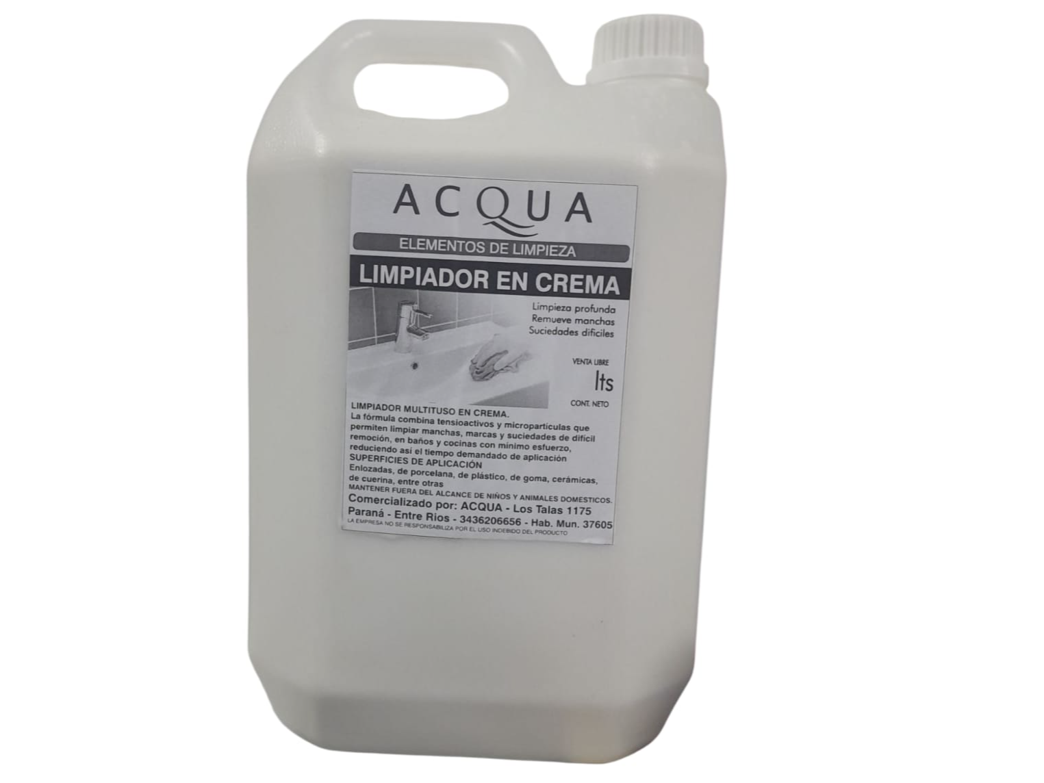 LIMPIADOR EN CREMA ACQUA 5 LITROS