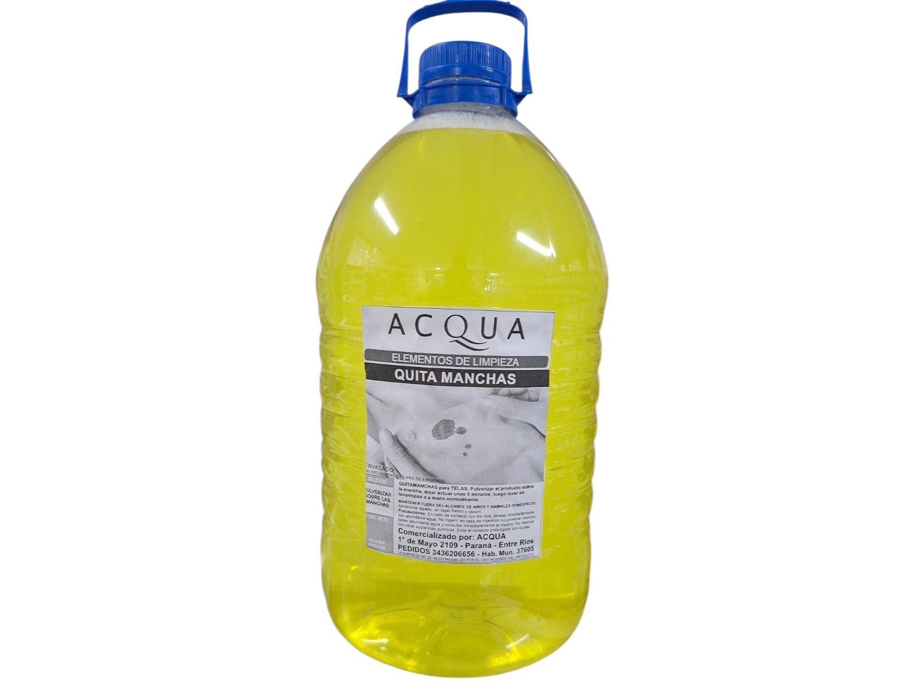 QUITAMANCHAS LIQUIDO ACQUA 5 LITROS