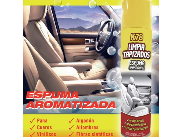 LIMPIA TAPIZADOS ESPUMA EN AEROSOL K78 400cc