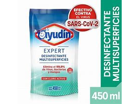 LIMPIADOR DESINFECTANTE AYUDIN SACHET 450CC