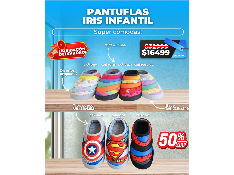 PANTUFLA IRIS