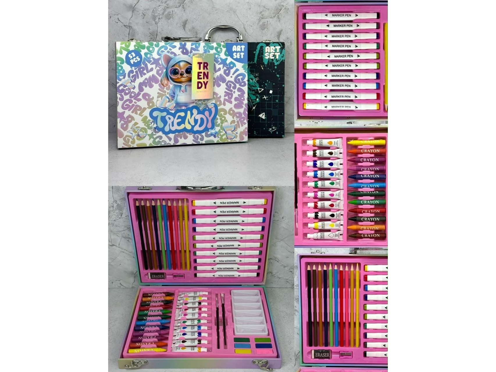 SET DE ARTE TRENDY 53 PCS