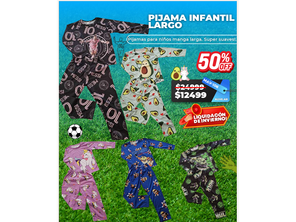 Pijama Infantil Largo