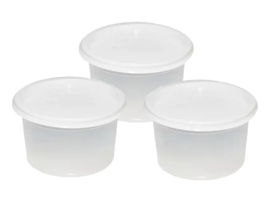 Pote plastico de 1/4 c/tapa