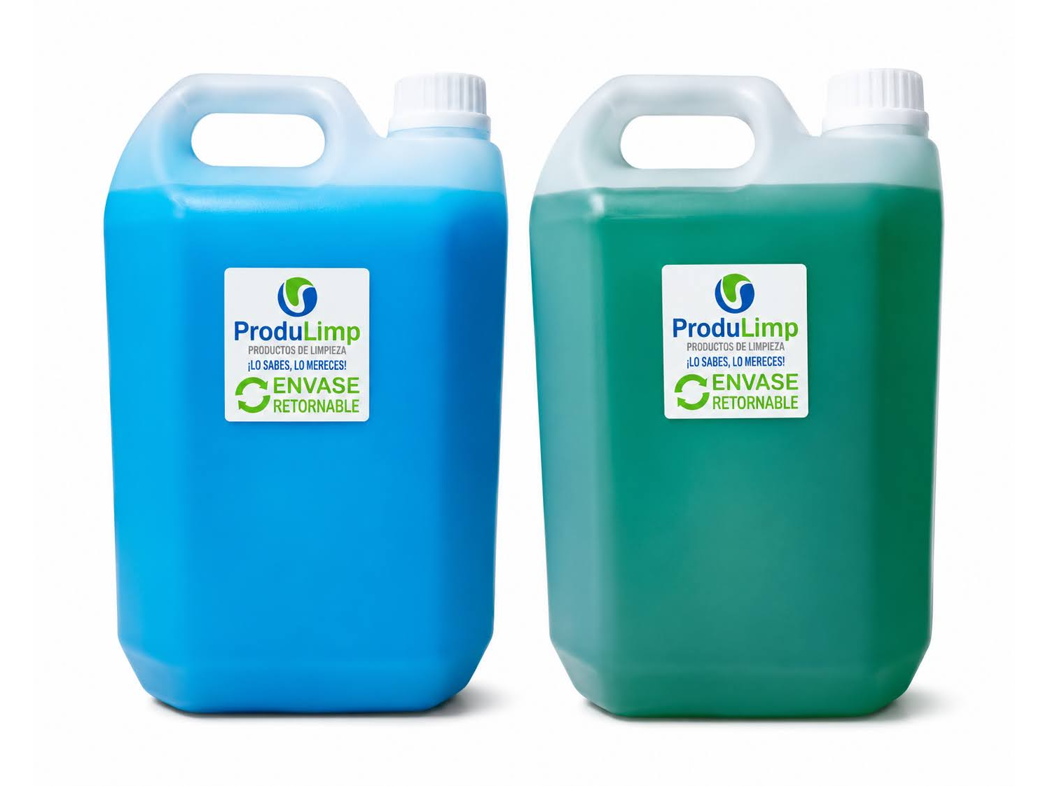 1x Jabón de ropa EcoGreen - 5 litros // 1x Suavizante BlueSoft - 5 litros