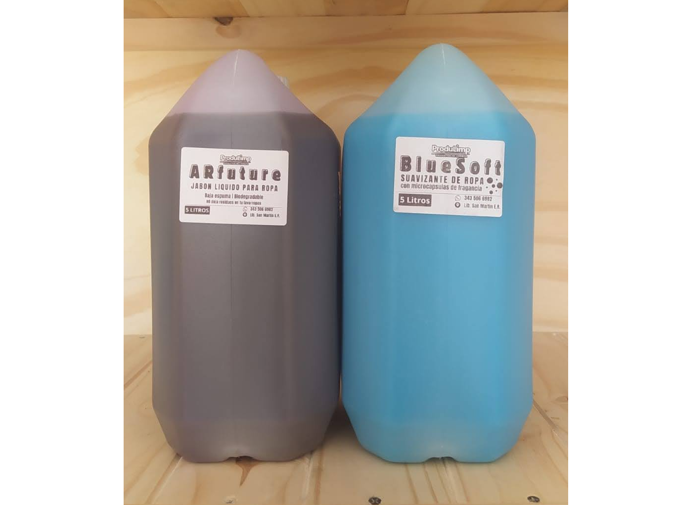 Jabón de ropa Future - 5L // Suavizante BlueSoft - 5L