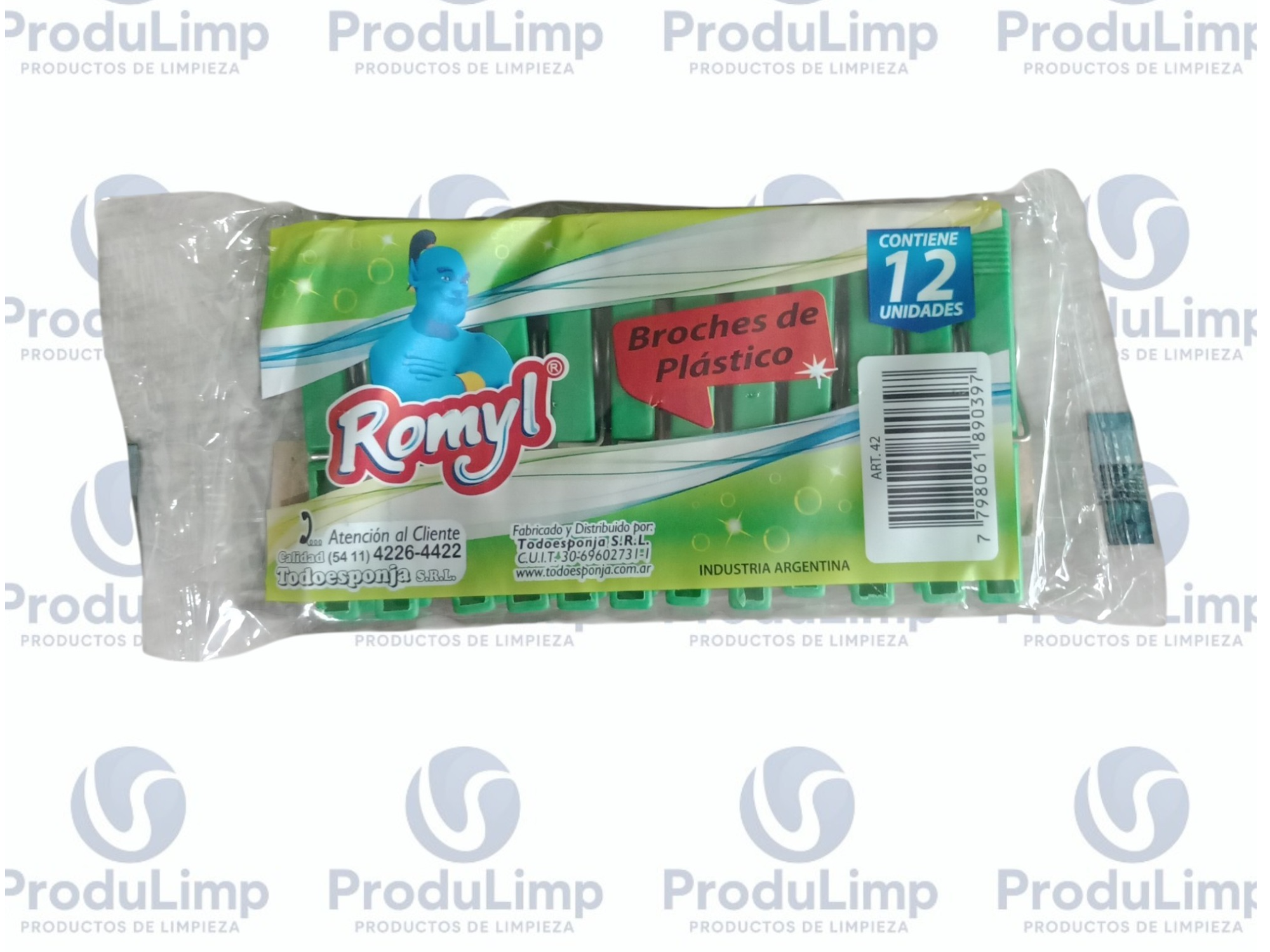 Broche Plastico reforzadosc ROMYL 12 un