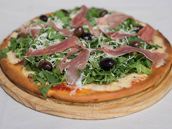 rucula con jamon crudo