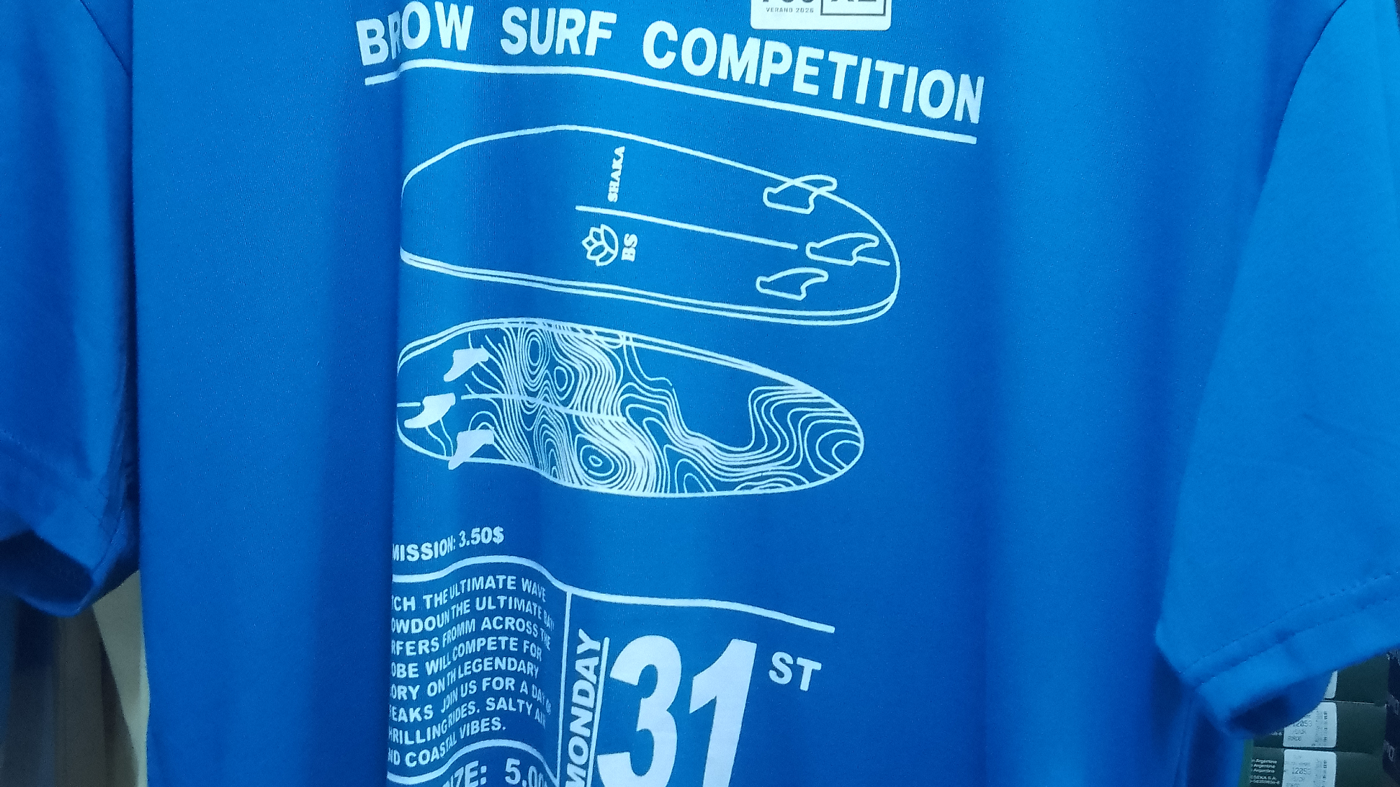 Remera algodón ,letras