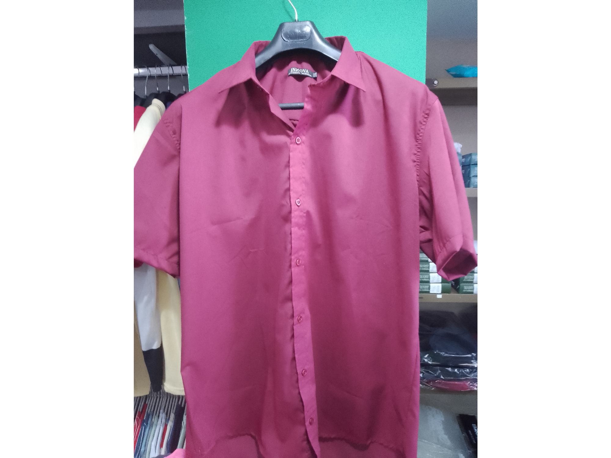 Camisa manga corta en talles esspeciales