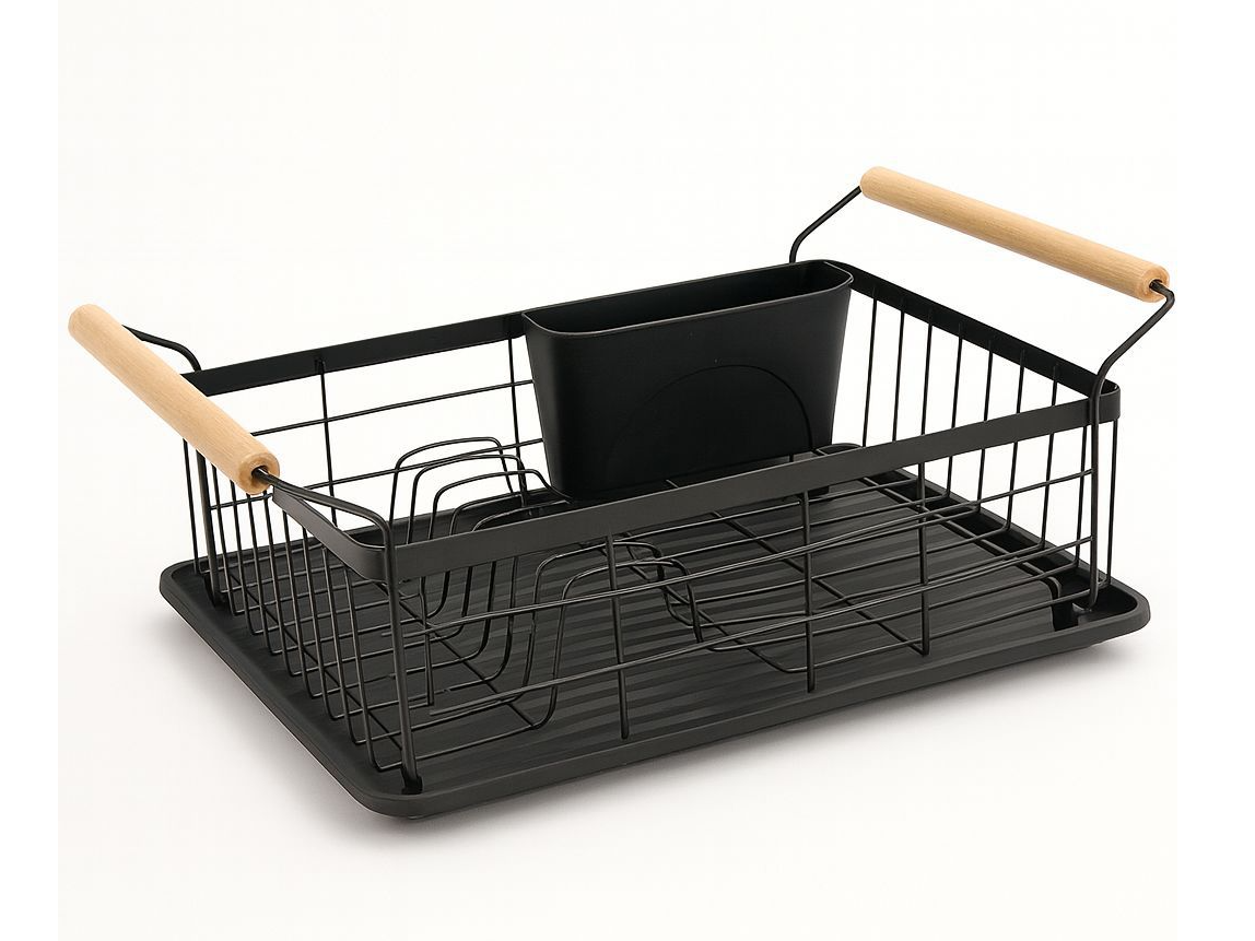 Escurridor con Asas de Madera