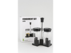 Set de Condimentos de Vidrio