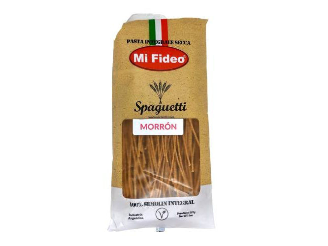 Spaguetti integral "Mi fideo" con morrón