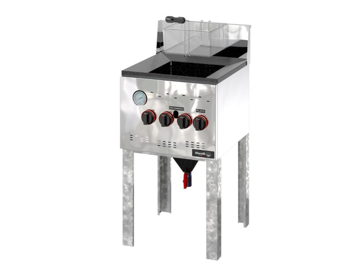 FREIDORA MORELLI 15 LTS STANDARD GAS NATURAL Y GAS ENVASADO