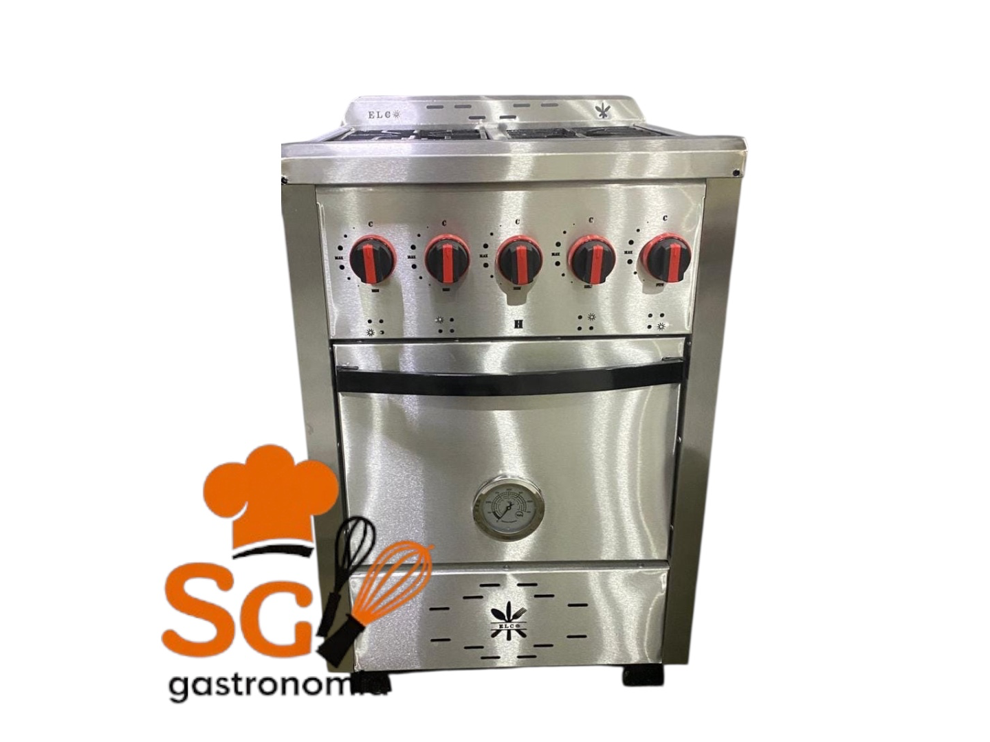 4 hornallas acero inoxidable Outlet 55cm
