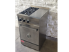 Cocina 2 hornallas y mesada 50cm acero inoxidable