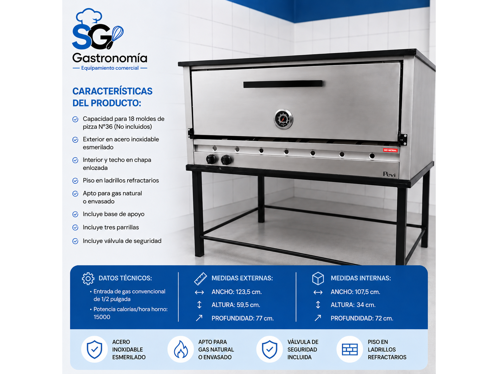 Horno 18 moldes