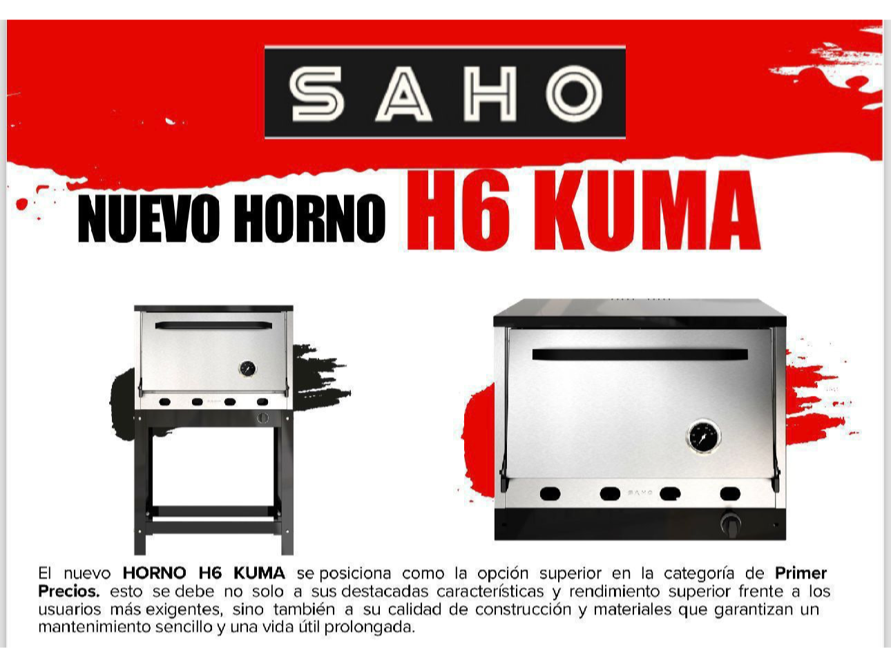 Horno pizzero 6 moldes Morelli Kuma
