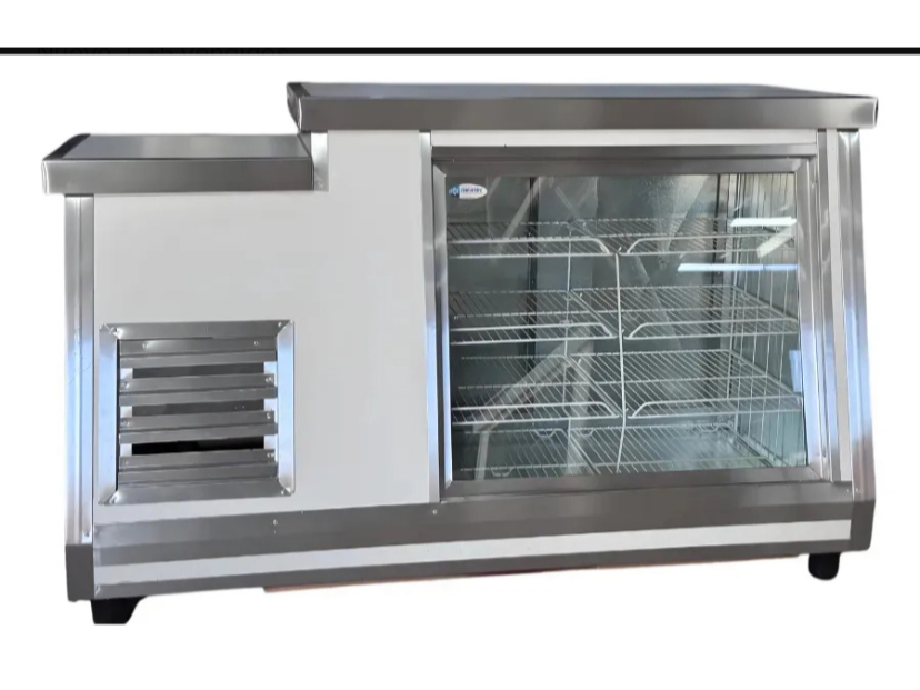 Heladera Vitrina Mostrador Con Escalón De 1,60 Mts Blanco