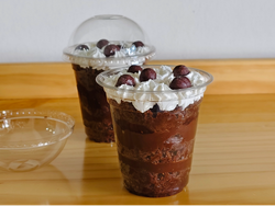 Torta en vaso choco frambuesa