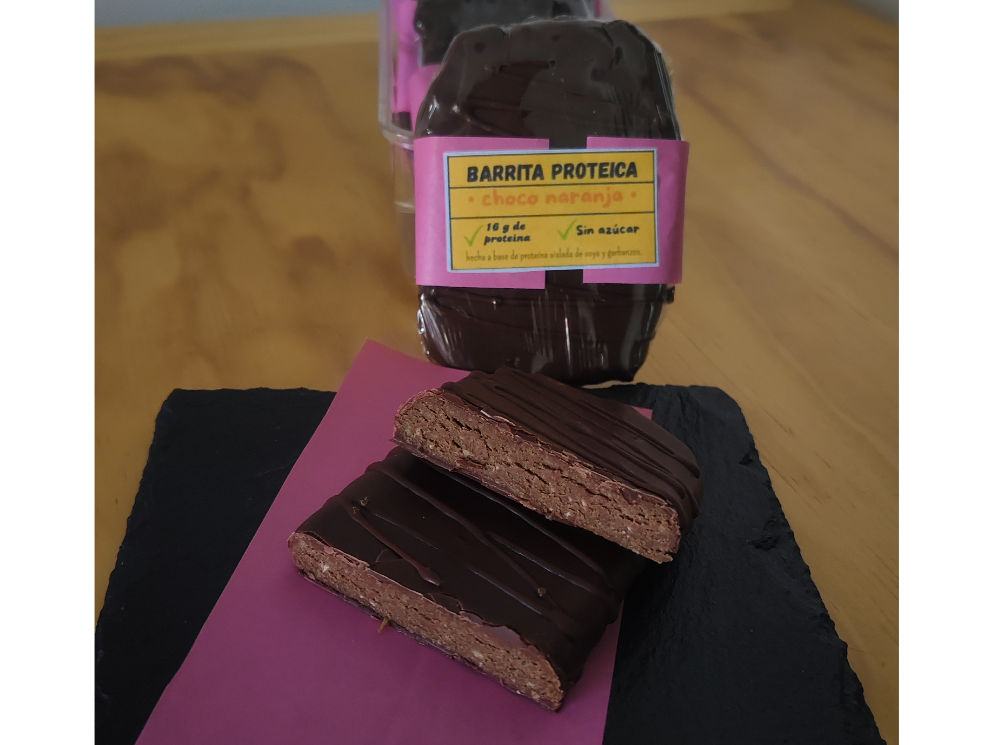 Barrita proteica choco naranja