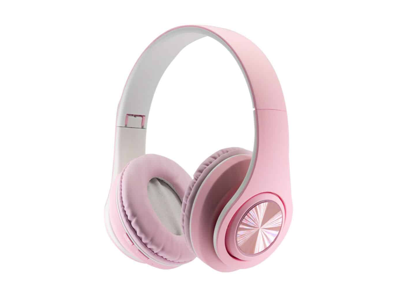 AURICULAR BLUETOOTH VINCHA CON LUZ ROSA