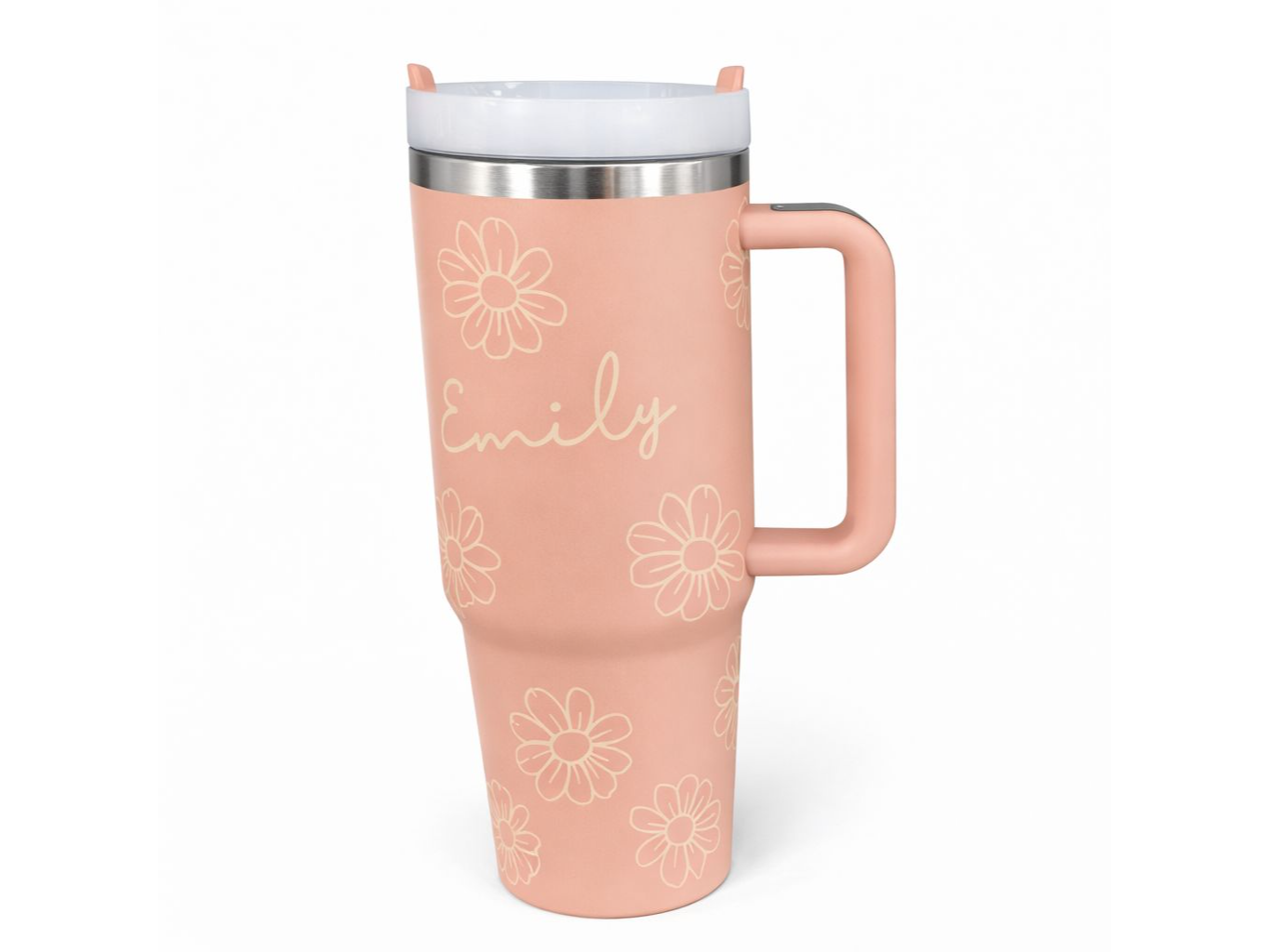 VASO TERMICO CON MANIJA Y SORBETE  1200ML