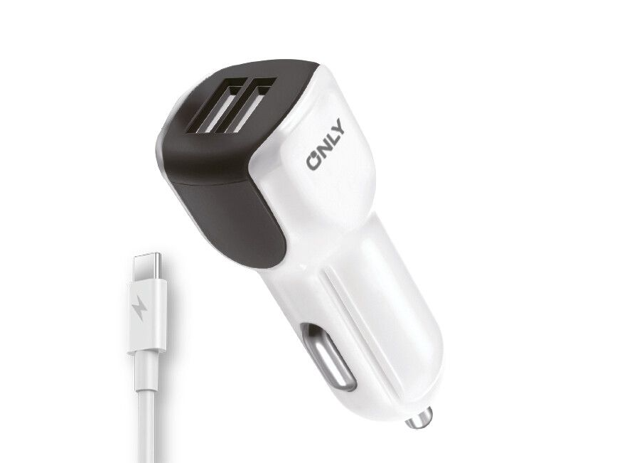 CARGADOR 12V BOOSTER 2 USB + CABLE TIPO C