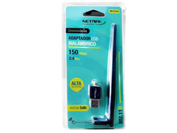 PLACA WIFI NETMAK USB 150MBPS CON ANTENA