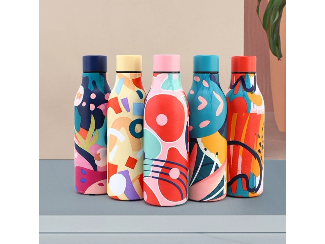 BOTELLA TERMICA - DISEÑO FLORES