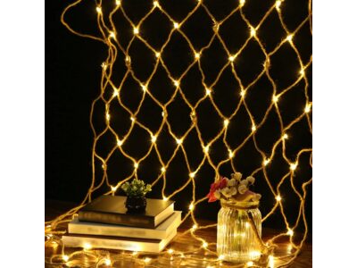 RED CORTINA 96 LED CALIDA 1,5M