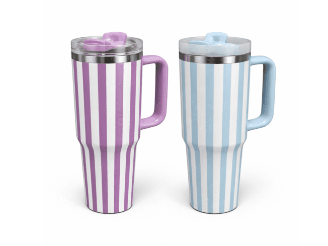VASO TERMICO CON MANIJA Y SORBETE 1200ML