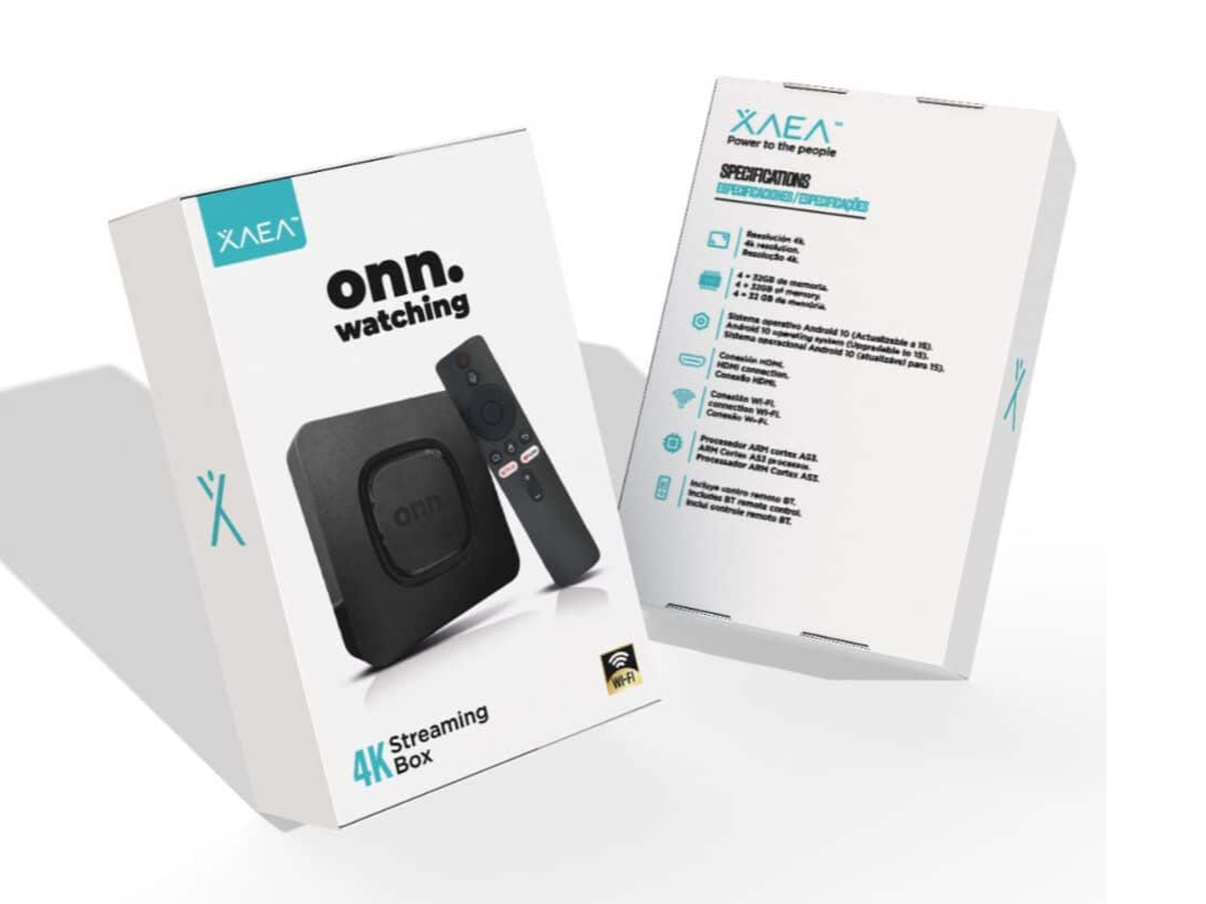 TV BOX ONN 4K -ANDROID 14 - 4/32GB - XAEA