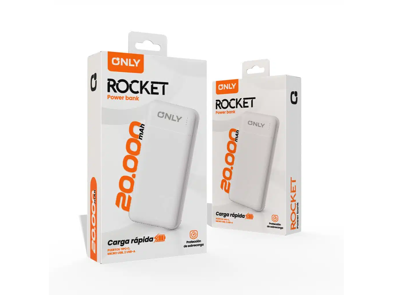POWER BANK ROCKET-Y03  – ONLY – BLANCO