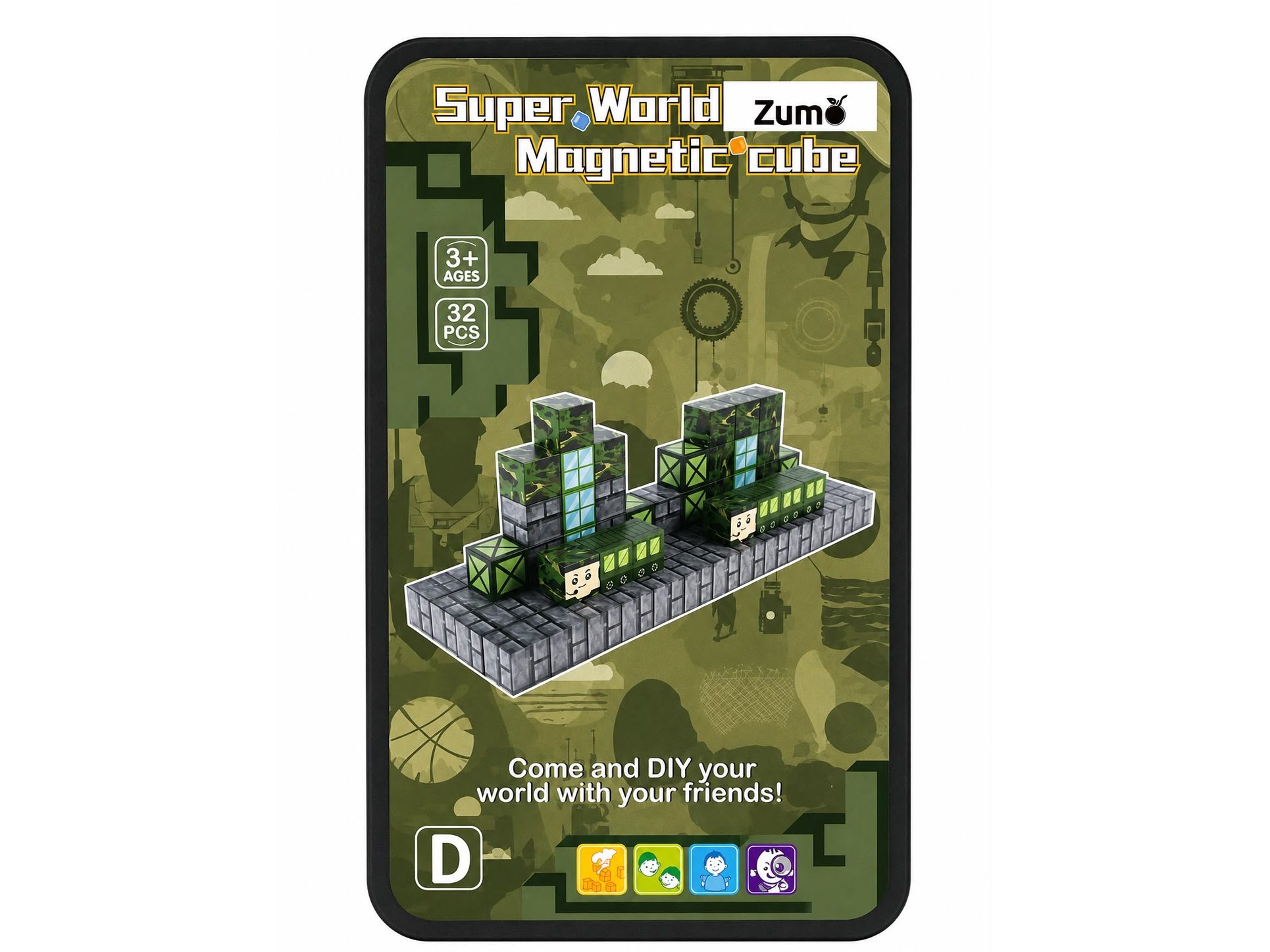 ENCASTRE MAGNETICO 32 PIEZAS