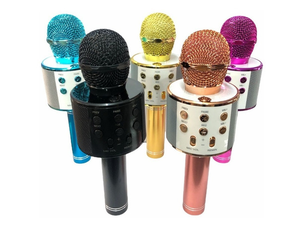 MICROFONO KARAOKE CON PARLANTE BT - EFECTOS