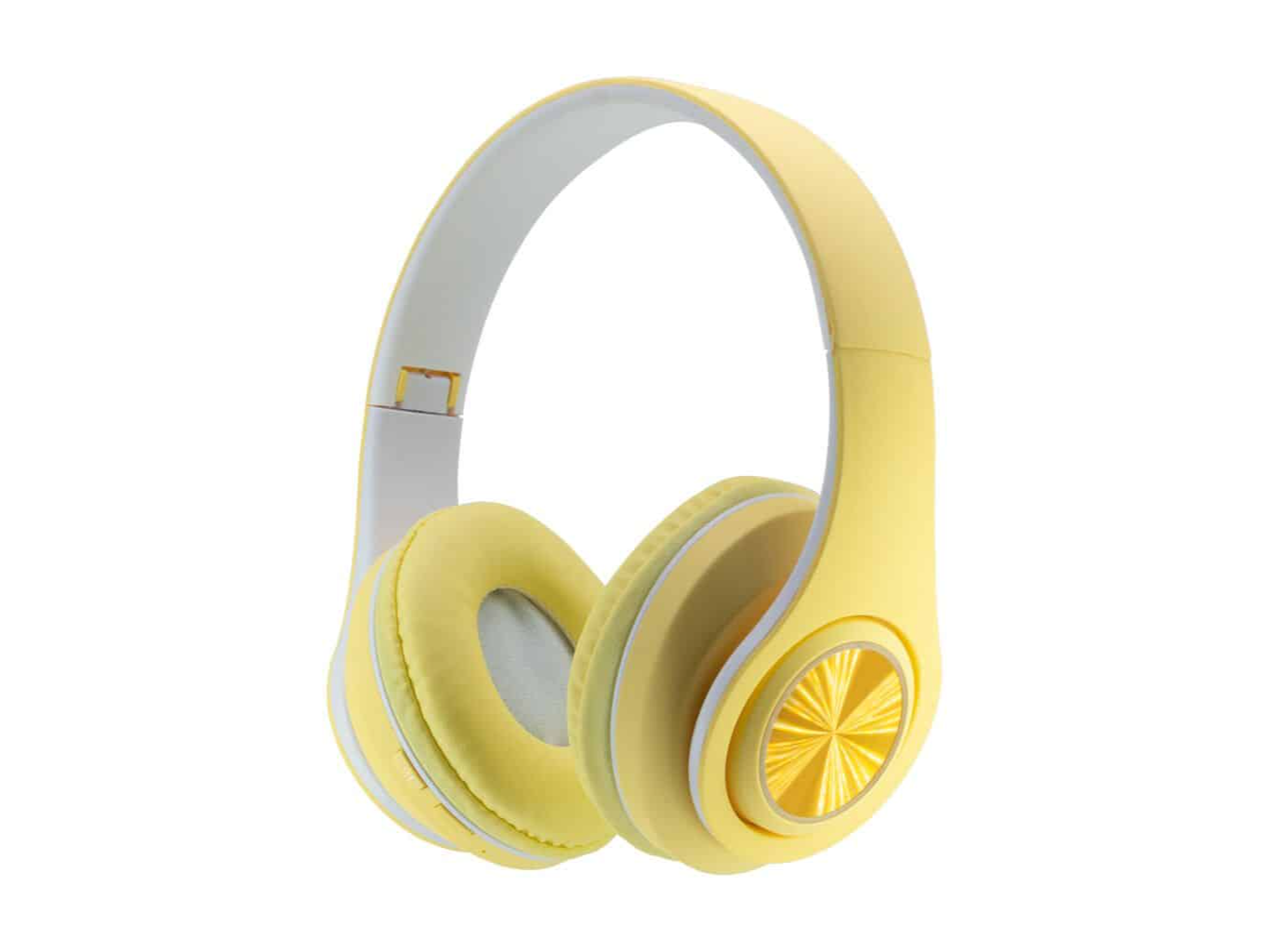 AURICULAR BLUETOOTH VINCHA CON LUZ AMARILLO