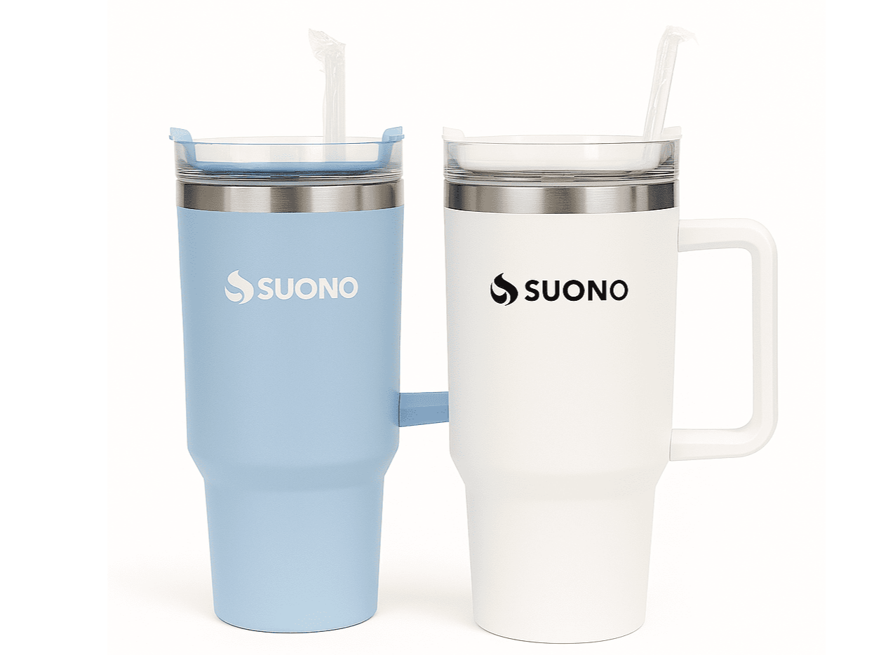 VASO TERMICO CON MANIJA Y SORBETE 1200ML SUONO